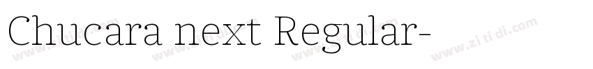 Chucara next Regular字体转换
